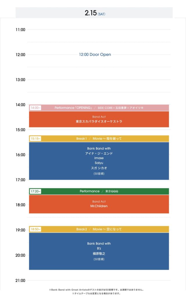 apバンクフェス2025タイムテーブル