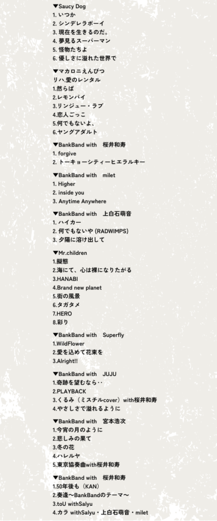apバンクフェス2025 Day2セットリスト