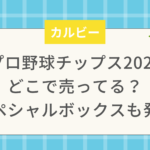 プロ野球チップス2025どこで売ってる？スペシャルボックスも発売
