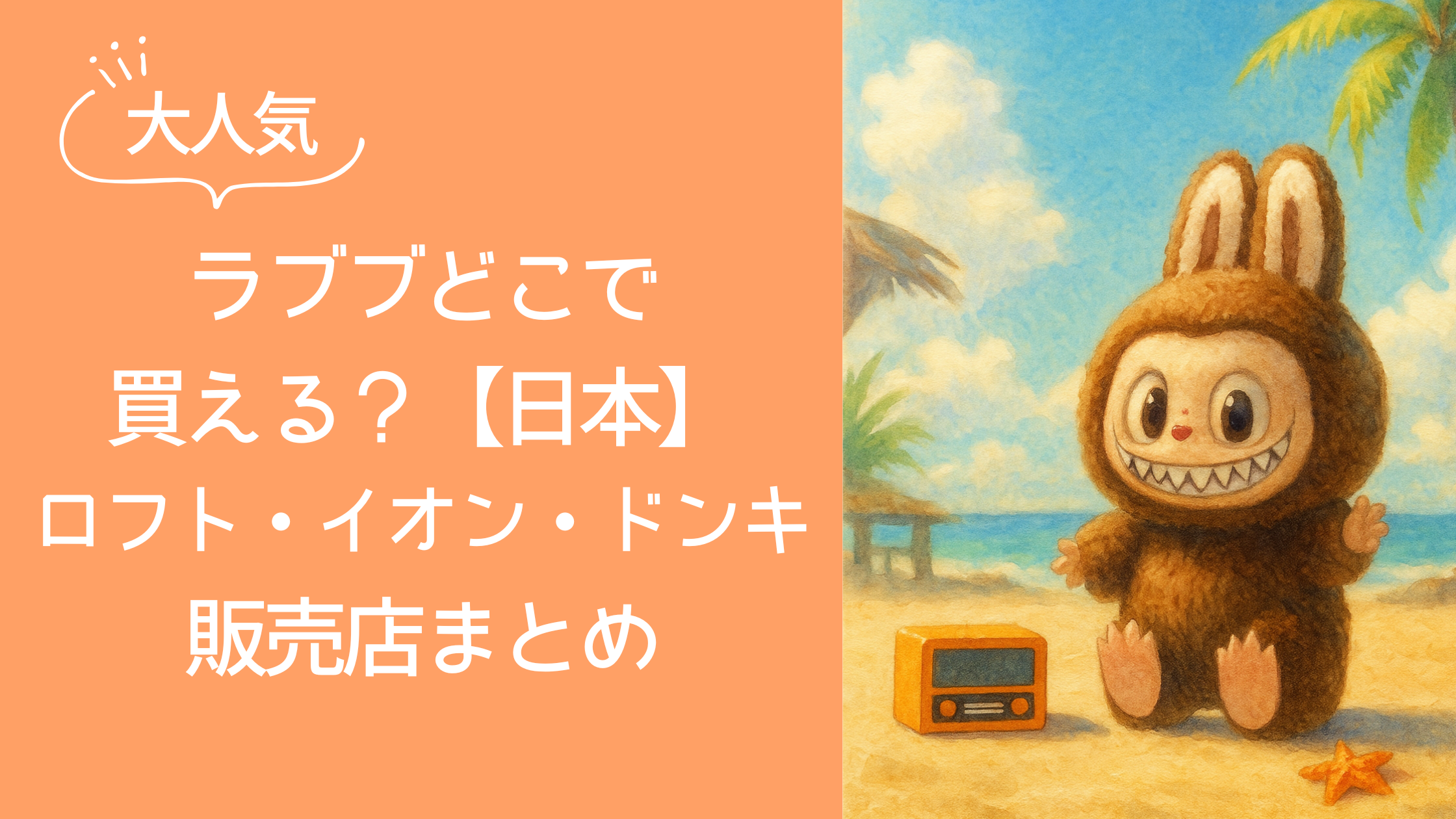 ラブブどこで 買える？【日本】 ロフト・イオン・ドンキ 販売店まとめ